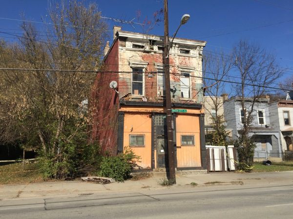 Small business storefront on a city street